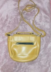 Cute Brown Satchel with Stud Details