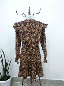 Floral Printed Flared Dress