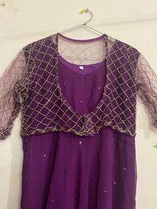 Elegant Purple Kurta Set