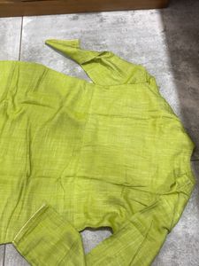 Green Embroidered Kurta Set