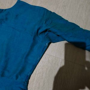 💙 Elegant Teal Blue Anarkali Kurti 💙