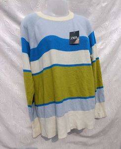 Stylish Striped Knit Sweater