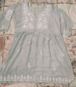 Chikankari Pattern Kurti
