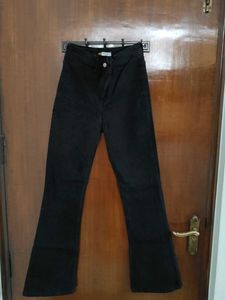 Off-duty Black Flared Jeans
