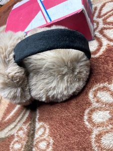 Sale Winter Faux Fur Bunny Earmuffs,Adjustable Fuz