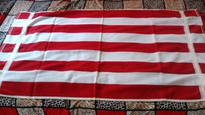 Red White Colour Bath Towel