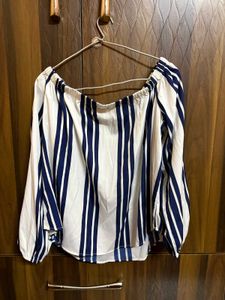 Striped Off-Shoulder Top