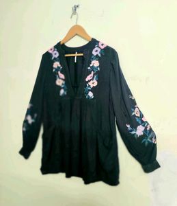 Floral Embroidered Blouse Size-40