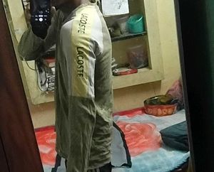 Green With Ash Colour T-shirt