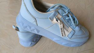 Light Blue &#39;Best Class&#39; Sneakers Shoes