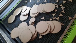 (4pic) Mdf Bord Sheet For Art Wall Decrtion Items