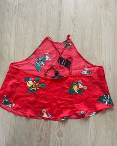 F21 Butterfly Crop Top