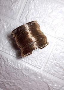 Gold Wire Cuff Bracelet