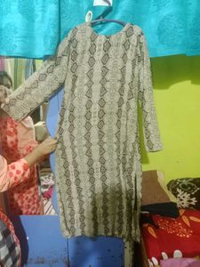 Snake Print Kurta