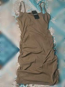 Shein Spaghetti Strap Side Ruched Mini Bodycon Dre