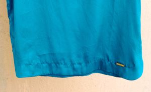 Splash Aqua Satin Top