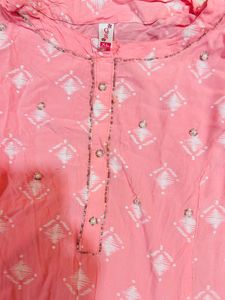 Soft Pink Pearl Kurti