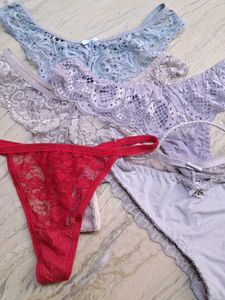 five laces imported  fabric  panty combo