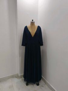 Elegant Navy Blue Maxi Dress