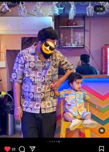 Imported Surplus Shirt Printed Drop shoulder