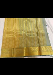 New Pattu Saree With Aari Work Blouse Unused