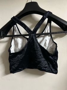 Black Criss-Cross Back Tank Top