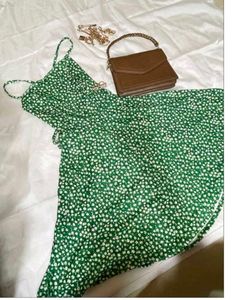 Women Elegant Green Floral dress