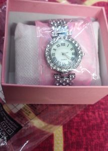 Party Wear Watch With Chain Set And Ring