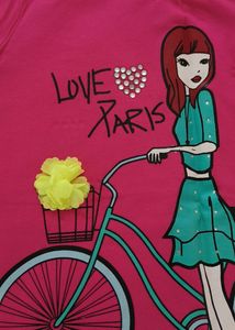 Girls Pink T-shirt with Design