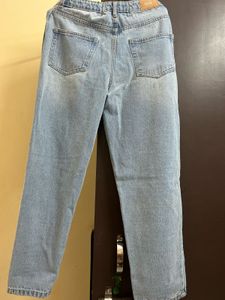 Bluer Mom Fit Ripped Light Wash Denim Jeans