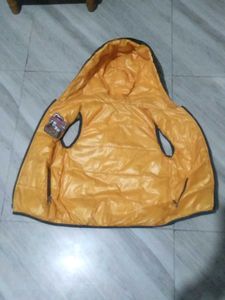 Yellow &amp;Brown Kids Puffer Jacket