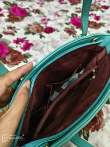 Caprese Turquoise Satchel Bag