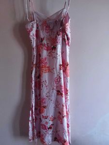 Floral noodle strap Dress
