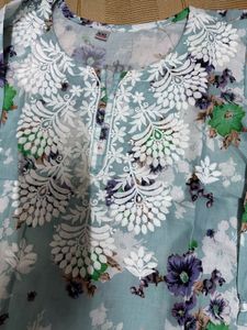 Floral Print Kurta