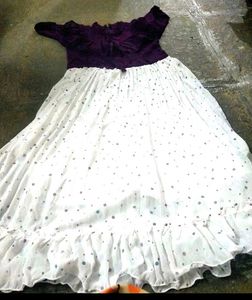 Purple Gown In Good Condition.