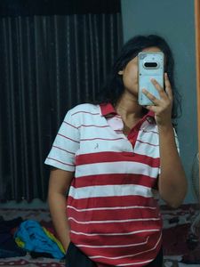Striped Polo Red T-Shirt