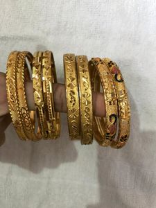 Bentex gold Bangles 4 set