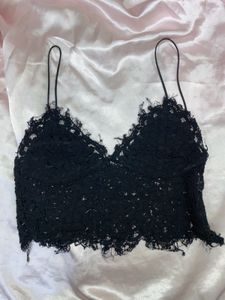 Zara Sexy Black Lace Cami/Blouse/Top 🖤