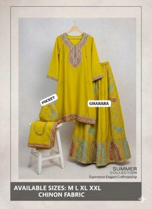 Year Ending Sale ✨ Elegant Yellow Sharara Suit