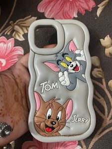 I Phone 12 Pro Case Tom N Jerry Grey