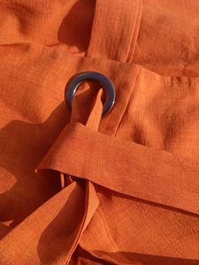 Sleeveless coral Dress with Belt