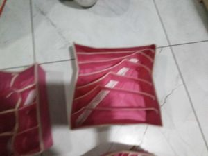 Pink Fabric Drawer Organizers - Set of 5