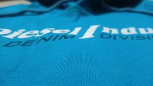Diesel Industry Blue Hoodie –  Pullover Sweater