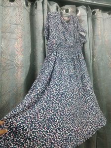 Floral Printed Aline Dress By Shein..