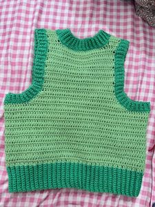 Crochet Strawberry sweater Vest Top