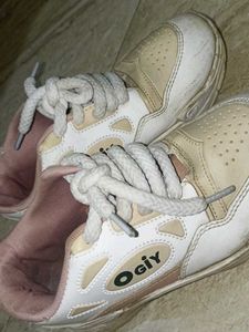 Ogly White &amp; Pink Chunky Sneakers