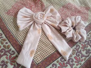 Hair Bow & Scrunchie Set