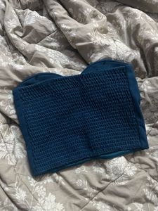 Teal Blue Sexy Corset Top