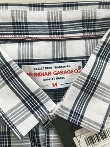 M White Checked Shirt (The Indian Garage Co.)
