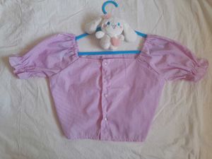 Pink Crop Top